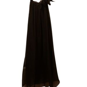 Paradise USA Black Sheer Sleeveless Prom Night Out Dress Small EUC LBD